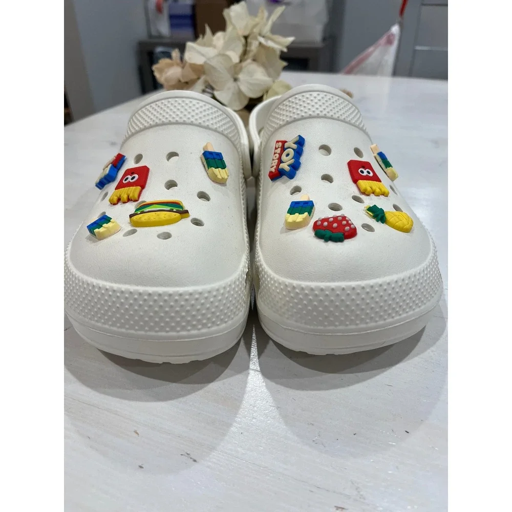 Clogs toy‎ and Food Jibbitz White sandal Shoes - Picture 2 of 7